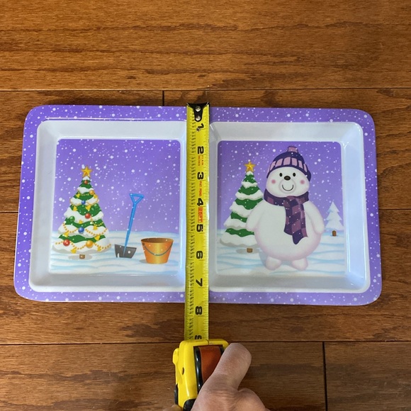 Purple Snowman 2 section Serving Platter - Picture 5 of 8